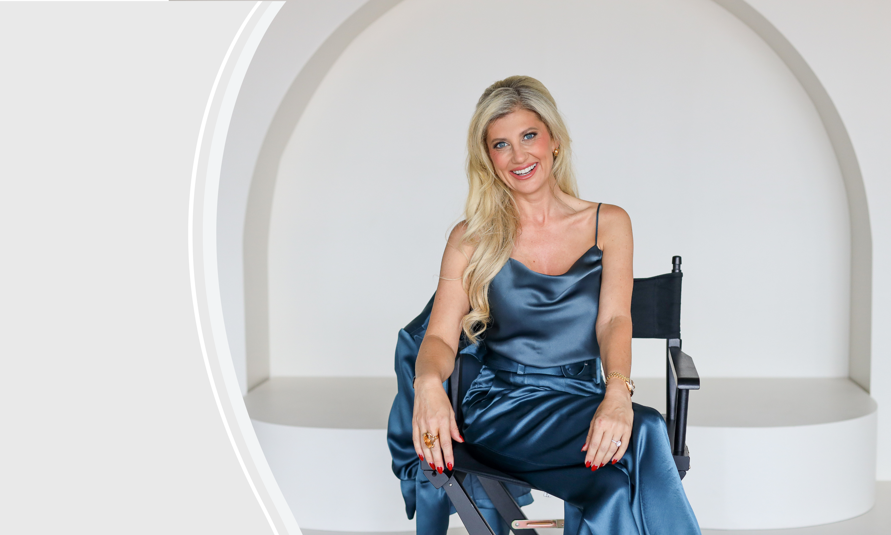 Angelique Rewers seated in a strategy session